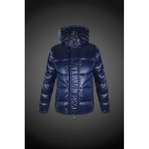 2017 Moncler Outlet Piumini Moncler Uomo Blu Basse Prezzo