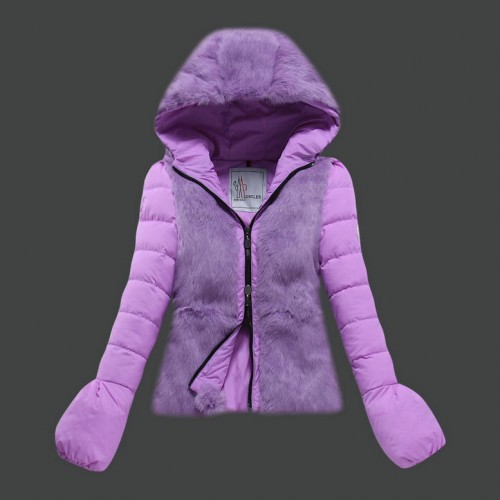 2017 Moncler Pelliccia Donna Rose Vendita Calda