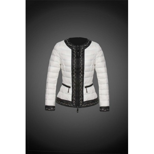 2017 Outlet Piumini Moncler Donna Bianco A Basso Prezzo