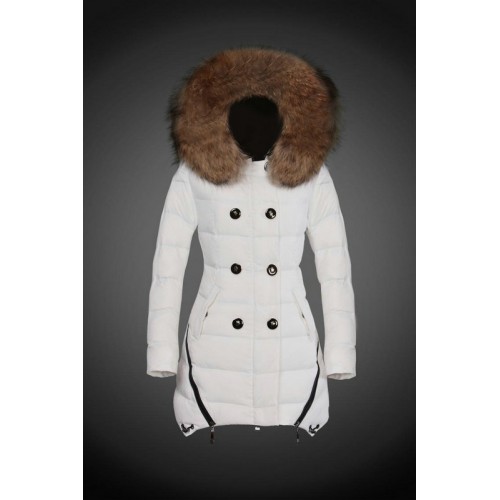 2017 Outlet Piumini Moncler Donna Bianco A Poco Prezzo