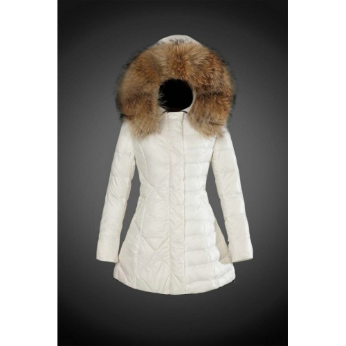 2017 Outlet Piumini Moncler Donna Bianco Online Shop Italia