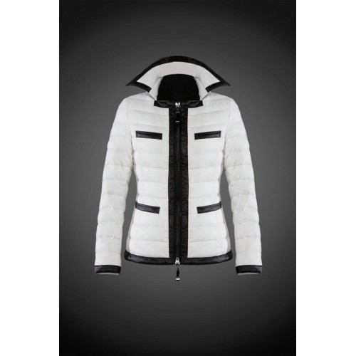 2017 Outlet Piumini Moncler Donna Bianco Spaccio