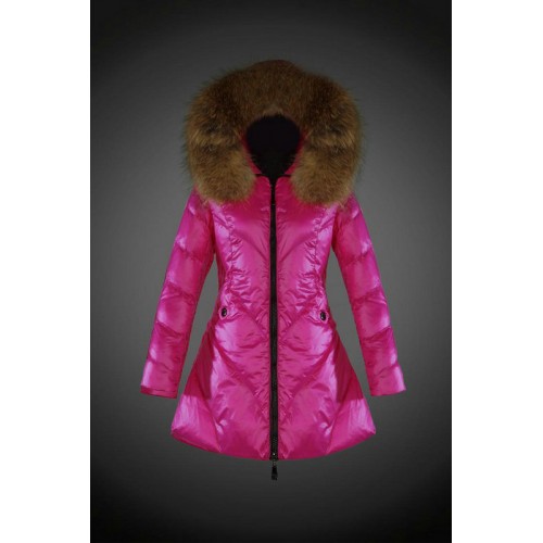 2017 Outlet Piumini Moncler Donna Fuxia Più Recenti