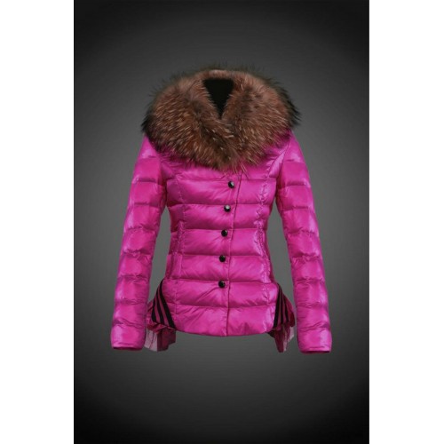 2017 Outlet Piumini Moncler Donna Fuxia Prezzo All'Ingrosso