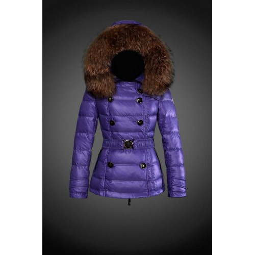 2017 Outlet Piumini Moncler Donna Viola Spaccio Milano