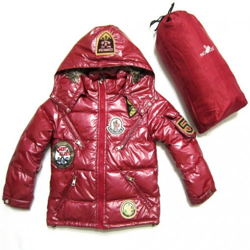 2017 Piumini Moncler Bambini Rosso Milano