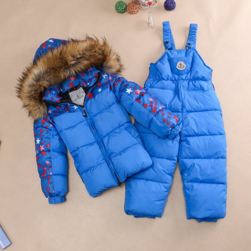 2017 Piumini Moncler Bambini Set Azzurro Pizza