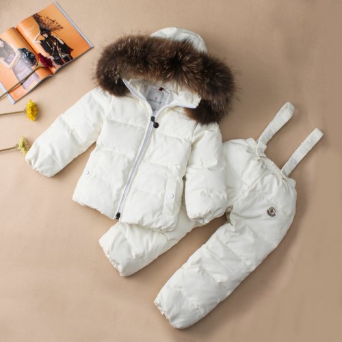 2017 Piumini Moncler Bambini Set Bianco Outlet Roma