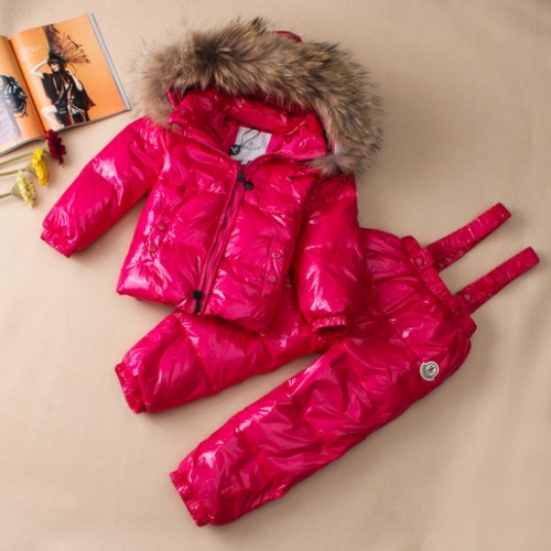 2017 Piumini Moncler Bambini Set Fuxia On Line