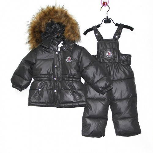 2017 Piumini Moncler Bambini Set Nero Outlet Milano