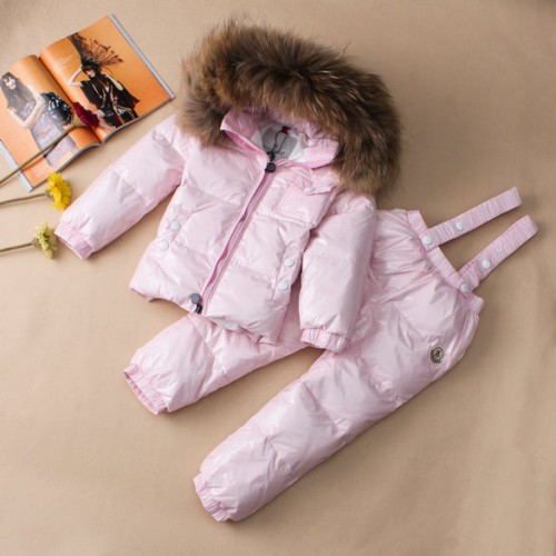 2017 Piumini Moncler Bambini Set Rosa Basse Prezzo