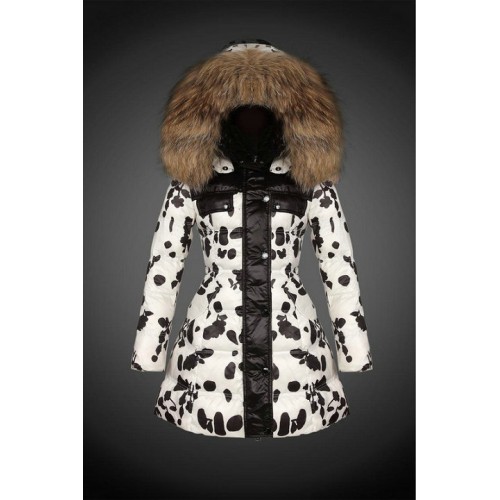 2017 Piumini Moncler Donna Bianco E Fiori Neri Store Locator