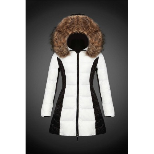 2017 Piumini Moncler Donna Bianco E Nero Nuova Collezione