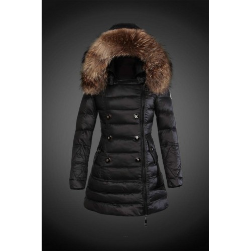 2017 Piumini Moncler Donna Nero Outlet Firenze