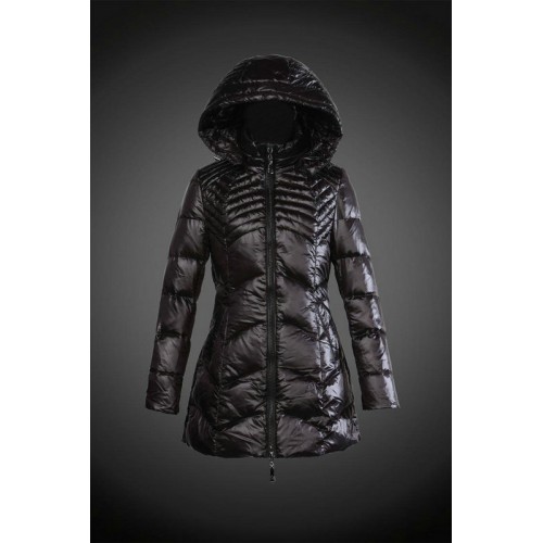 2017 Piumini Moncler Donna Nero Spaccio