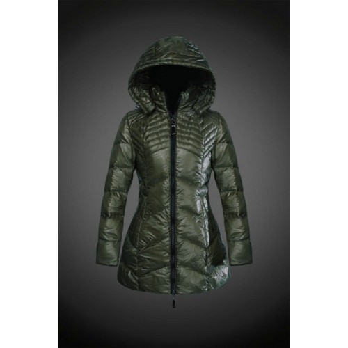 2017 Piumini Moncler Donna Verde Militare Prezzo Di Fabbrica