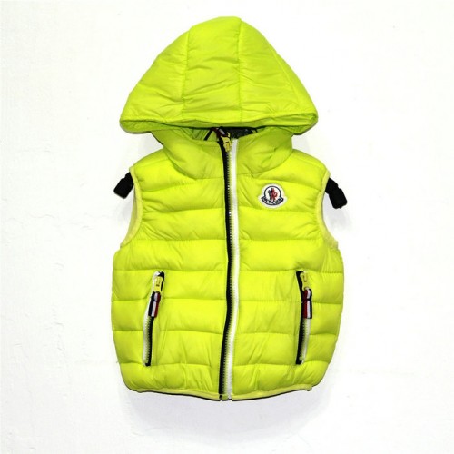 2017 Piumini Moncler Gilet Bambini Giallo Fluorescente Qualità Garantita