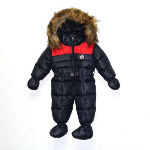 2017 Piumini Moncler Infante Set Nero Acquisto Online