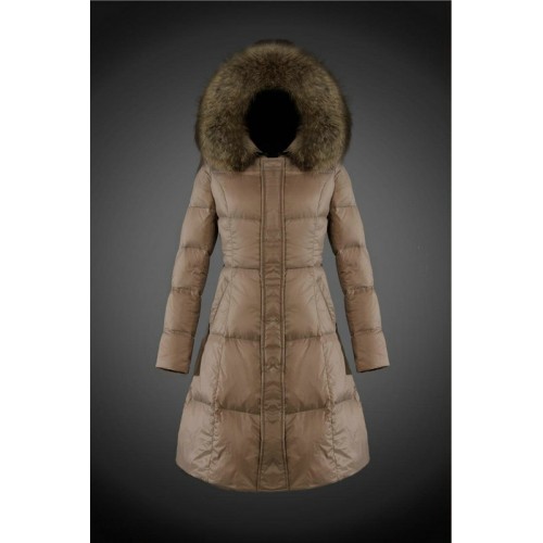 2017 Piumini Moncler Lungo Donna Cammello Sito Roma