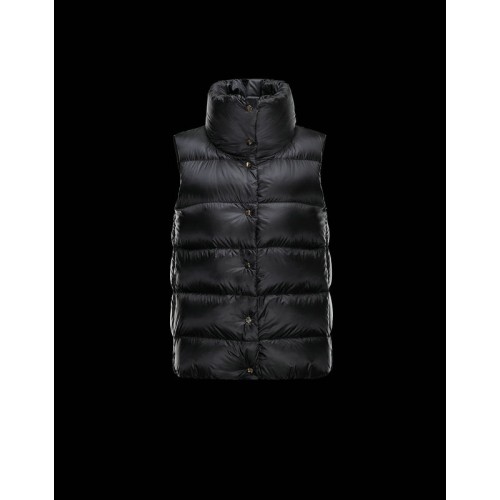Gilet Moncler Donna Sources Nero Outlet