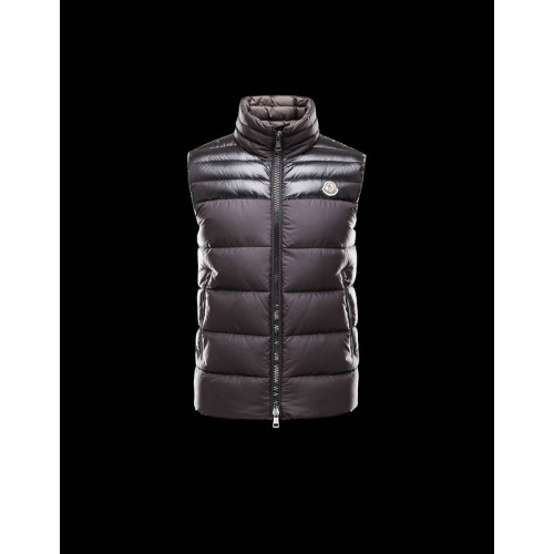 Gilet Moncler Uomo Dupres Marrone Ufficiale Shop Online