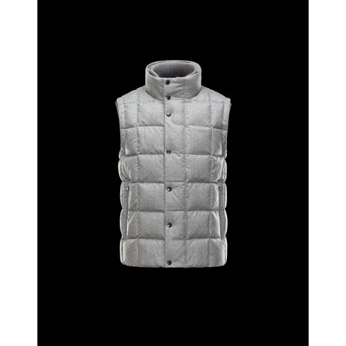 Gilet Moncler Uomo Tenay Grigio Sconto Prezzo