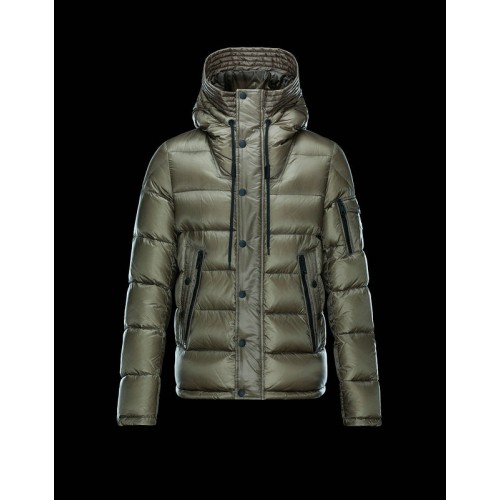 Piumini Moncler Basile Uomo Olive Vendita On Line