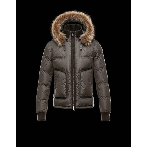 Piumini Moncler Montmiral Uomo Marrone Outlet Verona