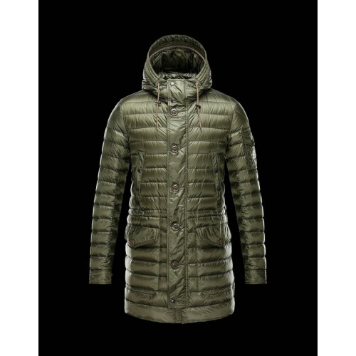 Piumini Moncler Nuovo Moncler Benjamin Uomo Olive Scontati Online