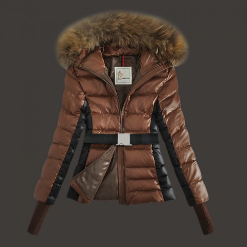 Piumini Moncler Nuovo Moncler Cinture Donna Marrone Outlet Online