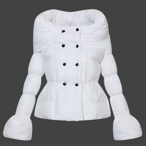 Piumini Moncler Nuovo Moncler Donna Bianco Outlet Milano