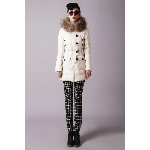 Piumini Moncler Nuovo Moncler Donna Lungo Bianco Negozi Italia