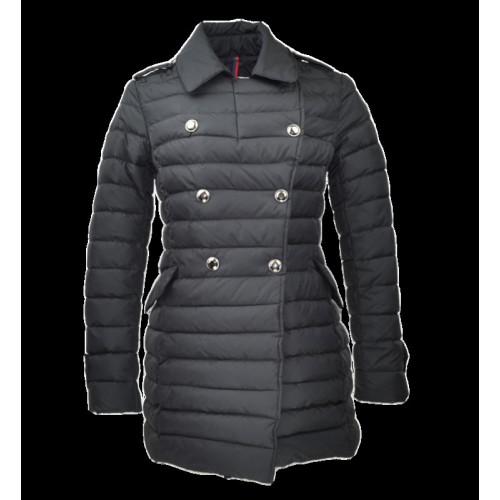 Piumini Moncler Nuovo Moncler Donna Lungo Grigio Scuro Negozio Milano