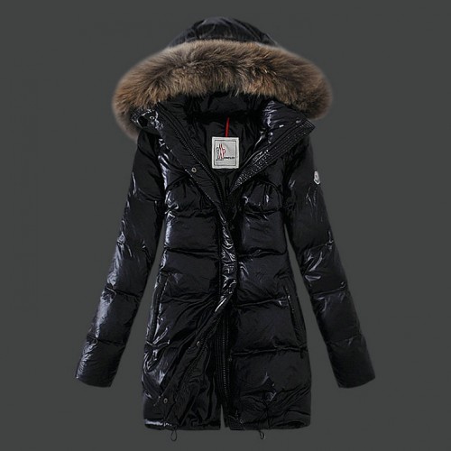 Piumini Moncler Nuovo Moncler Donna Lungo Nero Napoli