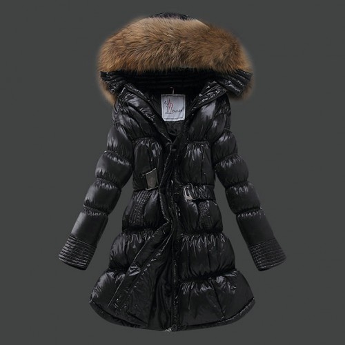 Piumini Moncler Nuovo Moncler Donna Lungo Nero Outlet Bologna