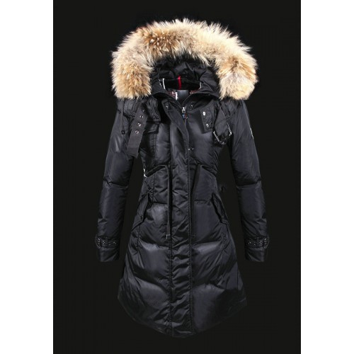 Piumini Moncler Nuovo Moncler Donna Lungo Nero Outlet Venezia