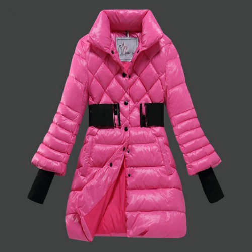 Piumini Moncler Nuovo Moncler Donna Lungo Rosa Outlet Firenze