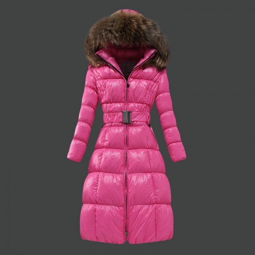 Piumini Moncler Nuovo Moncler Donna Lungo Rosa Outlet Milano