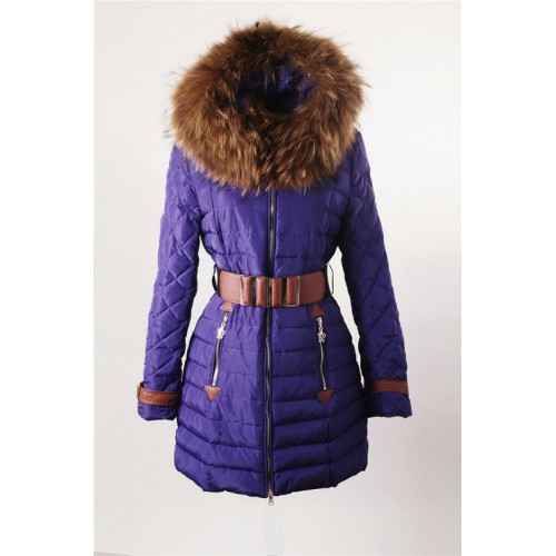Piumini Moncler Nuovo Moncler Donna Lungo Viola A Basso Prezzo