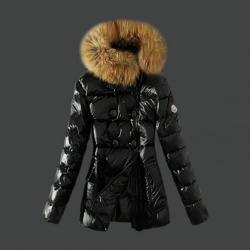 Piumini Moncler Nuovo Moncler Doppiopetto Donna Nero In Offerta