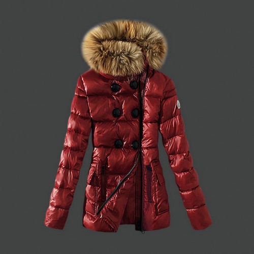 Piumini Moncler Nuovo Moncler Doppiopetto Donna Rosso Shop Online Italia