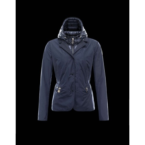 Piumini Moncler Nuovo Moncler Lime Donna Blu Outlet Toscana