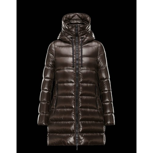 Piumini Moncler Nuovo Moncler Suyen Donna Marrone Nuova Collezione
