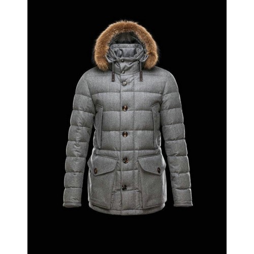 Piumini Moncler Rethel Uomo Grigio Nuovo Arrivo