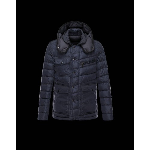 Piumini Moncler River Uomo Navy Vendita A Buon Mercato