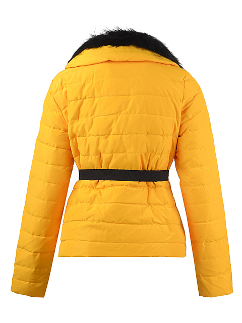 2016 Piumini Moncler Donna Lievre Giallo