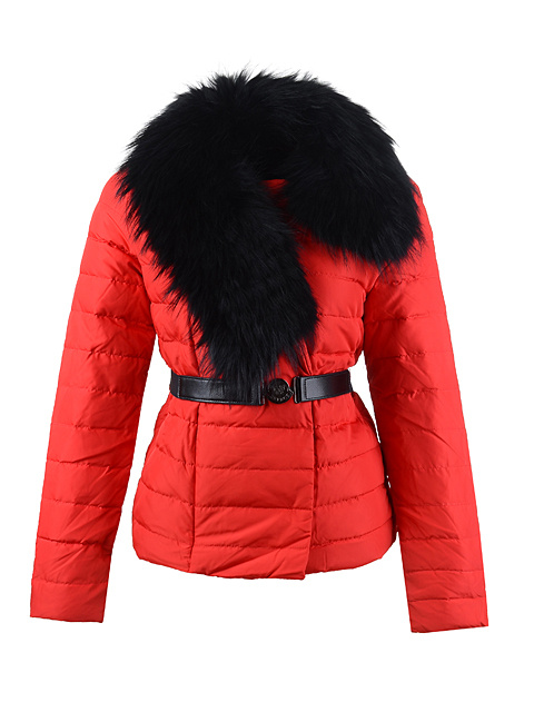 2016 Piumini Moncler Donna Lievre Rosso