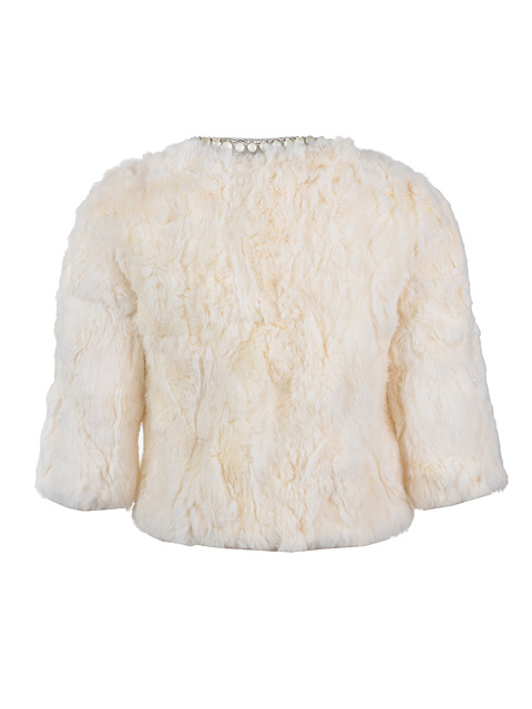 Moncler Pelliccia Donna Bianco