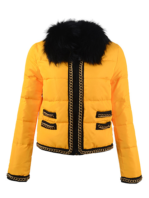 Nuovo Piumini Moncler Cerniera Giallo