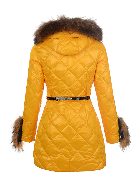 Piumini Moncler Donna Lungo Giallo
